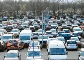  ?? Foto: Silvio Wyszengrad ?? Sieben Euro kostete die Parkgebühr bei der Dreier-messe in Augsburg.