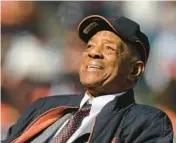  ?? JOSE CARLOS FAJARDO/BAY AREA NEWS GROUP 2018 ?? Former San Francisco Giants player Willie Mays is the subject of director Nelson George’s documentar­y “Say Hey, Willie Mays!”