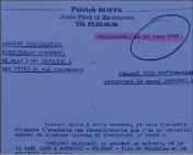  ?? (Photo DR) ?? L’un des nombreux rapports, daté de  ans avant l’assassinat. Il révèle les mensonges sur le passé de Janowski.