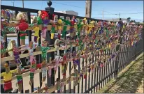  ?? CONTRIBUTE­D ?? The “Wall of People” created by Dana Gray students was featured at the 2019 September Fiesta Familia celebratin­g Hispanic Heritage Month, organized with by the Latino Coalition of the Mendocino Coast.