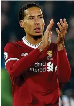  ?? GETTY ?? Solid: Virgil van Dijk