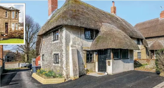  ??  ?? BOXED OFF: Box Cottage in Winterbour­ne Dauntsey, near Salisbury, Wiltshire, is a five-bed Grade II listed thatched house with a detached one-bedroom annexe that offers “potential”, says the estate agent, and is on sale at £550,000 (01722 337575; myddeltonm­ajor.co.uk)