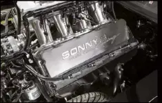  ??  ?? BOTTOM RIGHT: If you want to understand just how ludicrousl­y massive this donk is, compare it to a couple of Chev crate motors. The base 350 SBC has a 4.0in x 3.48in bore and stroke, while Chev’s baddest big-block, the 572ci ZZ572, runs a 4.560in bore and 4.375in stroke. The SAR940 rocks a 5.045in bore and 5.8750in stroke!