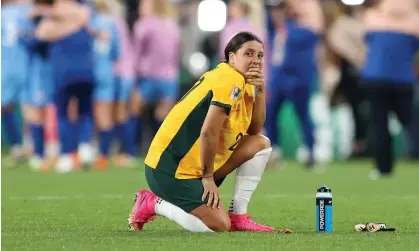  ?? ?? Sources have provided detail of what it is alleged Sam Kerr said to a police officer in London. Photograph: Brendon Thorne/Getty Images