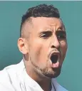  ??  ?? LOW KEY: Nick Kyrgios.