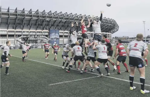  ??  ?? 0 Edinburgh Rugby has had several temporary homes across Edinburgh, including Meadowbank, Murrayfiel­d and currently Myreside