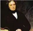  ??  ?? Und so sah Michael Faraday aus, gemalt im Jahr 1842 im Alter von 50.