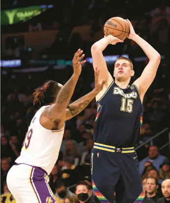  ?? GETTY FILE ?? Nikola Jokic became the first NBA player to eclipse 2,000 points, 1,000 rebounds and 500 assists in a season.