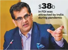  ??  ?? ■
Amitabh Kant says India’s economy is poised to show growth as several vital decisions taken by the government are beginning to show results.