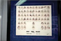  ?? ?? Cal State Bakersfiel­d graduated its first class of nursing students in 1974, and that class photo hangs in a prominent spot in the nursing building. To celebrate the nursing program’s 50 years, the university is holding a special alumni fundraiser on April 27.