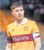  ??  ?? Motherwell’s Declan Gallagher