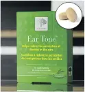  ??  ?? Ear ToneTM is available at participat­ing pharmacies and health food stores. For more informatio­n or to purchase online, please contact us at 1-877-696-6734 or visit www.newnordic.ca