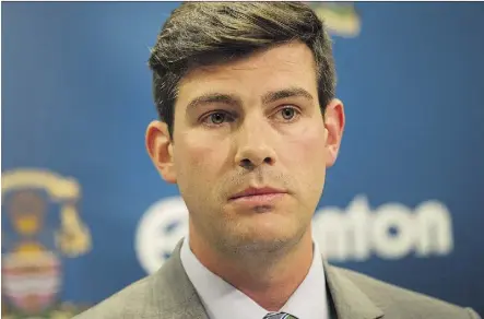  ?? FILES ?? Mayor Don Iveson said forest fires, floods and poor access to fresh water resources are real threats locally.