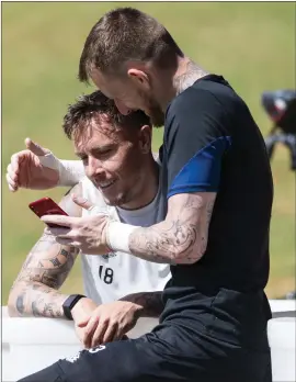  ?? ?? Barrie McKay, pictured in an ice bath, has become a talisman