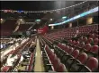  ?? DAVID S. GLASIER — THE NEWS-HERALD ?? Fans were few and far between each other in the opening session of the Mid-American Conference women’s tournament March 11 at Rocket Mortgage FieldHouse.