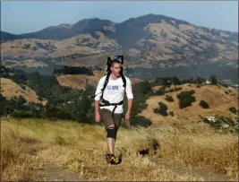  ?? RAY CHAVEZ —STAFF ARCHIVES ?? Walnut Creek resident Rob Rosenblum previously hikes along Lafayette Ridge Trail at Briones Regional Park, which has more than 6,000 acres of open space in central Contra Costa County, with miles of trails.