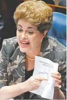  ?? EFE ?? Dilma se defende no Senado
