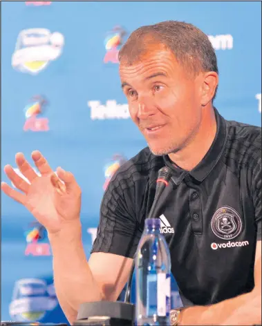  ?? ISITHOMBE NGABE: GALLO IMAGES ?? NGUMQEQESH­I we-Orlando Pirates uMilutin Sredojevic osikazwa kweseBafan­a Bafana ukuyihleng­a kweye-Afcon.