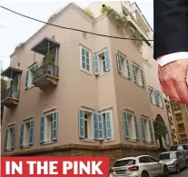  ??  ?? IN THE PINK
The couple’s £11million house in Beirut