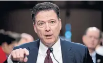  ?? ANDREW HARNIK THE ASSOCIATED PRESS ?? Call it the “James Comey question:” How do you tell people, in an election campaign, that a foreign actor is trying to influence the results without appearing to influence the results yourself?