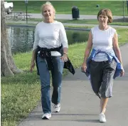  ??  ?? Setting small, attainable goals, such as a few short walks a day, can help you get into the routine of exercising.