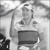  ?? NWA Democrat-Gazette/JASON IVESTER ?? South Korea’s Lydia Ko, a former world No. 1 and last year’s winner of the Northwest Arkansas Championsh­ip, said playing with the top ranking originally affected her results. “I think there was a bit more pressure then, but you start to not think about...