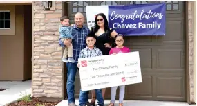  ?? CONTRIBUTE­D ?? PHOTO
The Chavez family purchased the 2,000th home developed by San Joaquin Valley Homes.