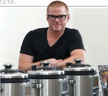  ?? ?? On the money? Heston Blumenthal unveils the Fast Slow Pro cooker