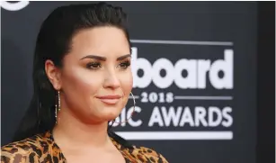  ?? (Steve Marcus/Reuters) ?? DEMI LOVATO attends the Billboard Music Awards in Las Vegas in May.