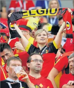  ??  ?? ESPERANZA. Los belgas esperan llegar hasta la final en Moscú.