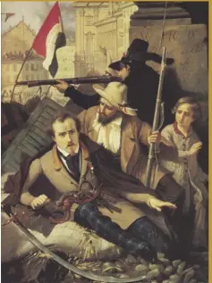  ??  ?? Episodio de las 5 jornadas de Milán 18-22 de marzo de 1848, óleo de Baldassare Verdazi (1886).