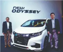  ??  ?? Honda Malaysia Sdn Bhd president and chief operating officer Roslan Abdullah (left) and managing director and CEO Toichi Ishiyama during the launch.