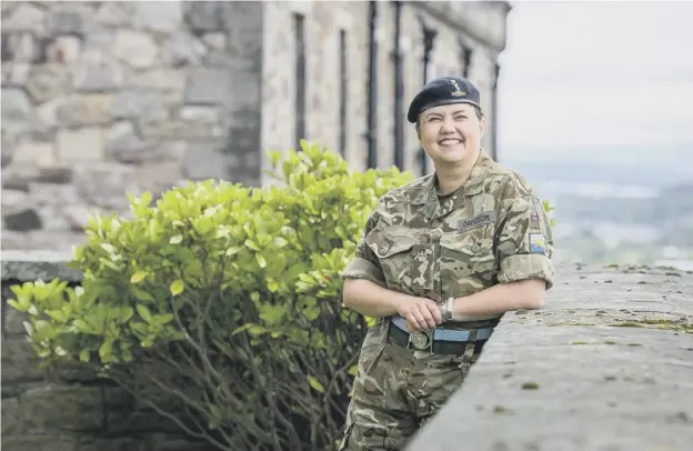  ??  ?? Ruth Davidson’s appointmen­t as honorary colonel of the Territoria­l Army unit she used to serve in broke the army’s own rules said the SNP – sparking a Twitter backlash