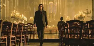  ?? COURTESY PHOTOS ?? Keanu Reeves in “John Wick 4.”