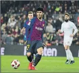  ?? FOTO: M. MONTILLA ?? Aleñá estrenó el dorsal 21 en Copa