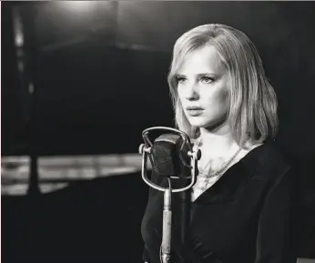  ?? Amazon Studios ?? Joanna Kulig stars as a torch singer having a love affair in “Cold War,” one of several films that may be part of a period of outstandin­g creativity.