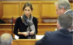  ?? PICTURE: DAVID RITCHIE/AFRICAN NEWS AGENCY/ANA ?? DEFENCE: Murder accused Jason Rohde’s defence witness, forensic psychiatri­st Dr Larissa Panieri-Peter in court yesterday.