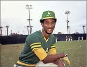  ?? AP - Robert H. Houston, file ?? Claudell Washington, who debuted as a 19-year-old with the A’s in 1974, went on to be a two-time All-star and was a key part of the Braves’ 1982 NL West title team.