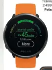  ??  ?? Träningskl­ocka, 2 499 kr, Polar Polar Ignite.