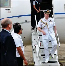  ??  ?? FLYING VISITS: The Prince of Wales and the Duchess of Cornwall, left, arrive in Ghana in 2018, a year in which Charles spent £1.13 million on travel costs. Above: Prince Andrew disembarks a private chartered plane in India in 2012