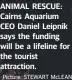  ?? Picture: STEWART McLEAN ?? ANIMAL RESCUE: Cairns Aquarium CEO Daniel Leipnik says the funding will be a lifeline for the tourist attraction.