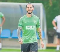  ?? FOTO: ELCHE ?? Benedetto en el primer entrenamie­nto con el grupo