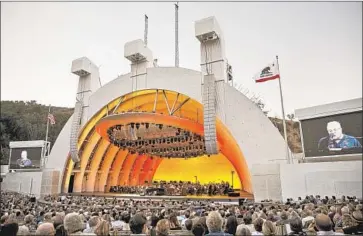  ?? Patrick T. Fallon For The Times ?? RANDY NEWMAN’S film composer cousin David Newman conducted the Hollywood Bowl Orchestra.