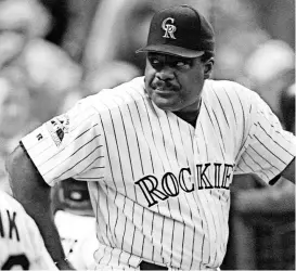  ?? 1998 PHOTO BY DAVID ZALUBOWSKI, AP ?? An MVP as a player, Don Baylor, was the first manager of the Rockies, whom he took to the playoffs in their third season.