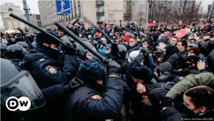  ??  ?? Navalny's arrest sparked massive protests across Russia over the weekend, more are planned for Sunday