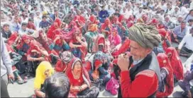  ?? HT PHOTO ?? Farmers in Rajasthan have been agitating for loan waivers.