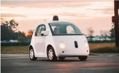  ?? Foto: dpa/Google ?? Prototyp eines Google-Selbstfahr­autos