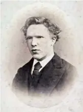  ??  ?? A handout picture released by the Van Gogh Museum, Amsterdam shows a black and white image of Dutch painter Vincent Van Gogh, aged 19. — AFP photos