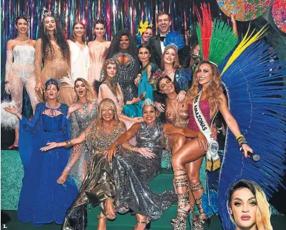  ??  ?? 1. Donata Meirelles e Daniela Falcão (ao centro) entre as musas e rainhas do baile da Vogue. 2. Ana Paula Junqueira e Mario Garnero. 3. Gustavo Savi e Fiorella Mattheis. 4. Luiza e Bruno Setubal com Paula Drumond. 5. Pabllo Vittar. Anteontem, no Hotel...