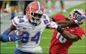  ?? JOHN RAOUX/AP 2020 ?? Florida tight end Kyle Pitts could be selected as high as No. 4 overall by the Falcons.